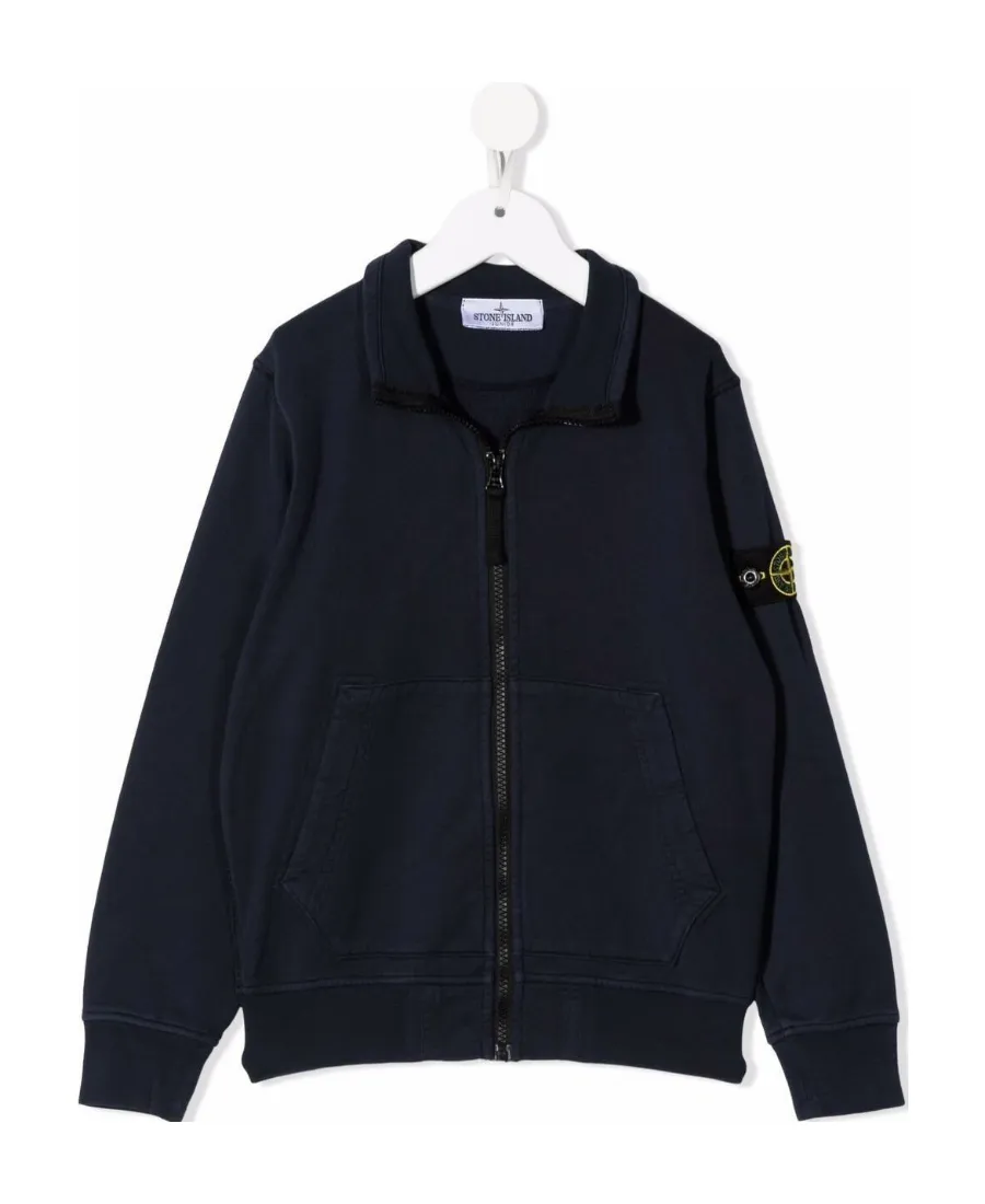 Logo Patch High-Neck Zipped Sweatshirt