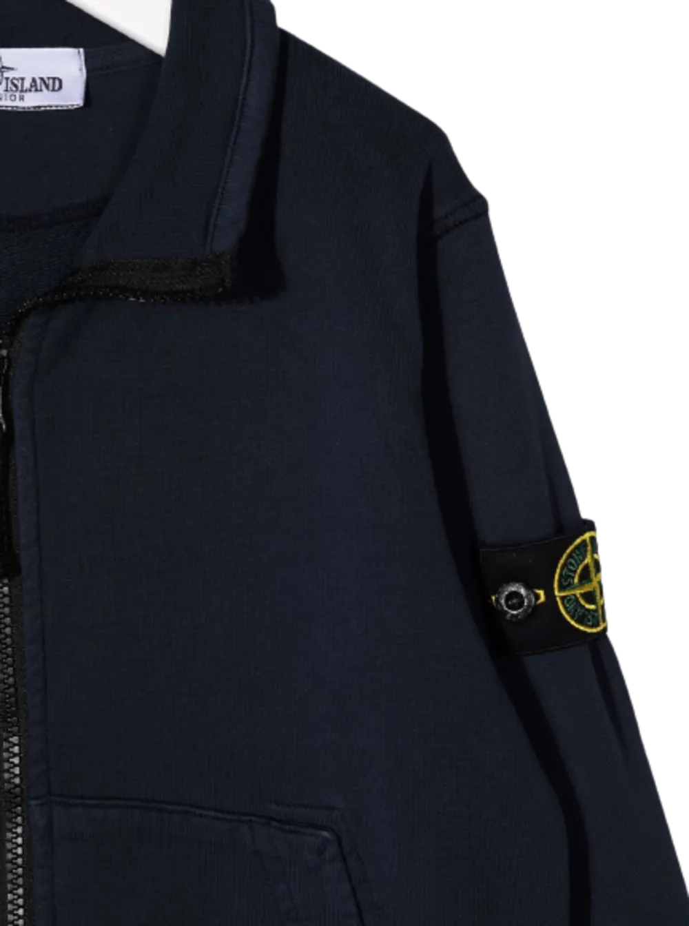 Logo Patch High-Neck Zipped Sweatshirt