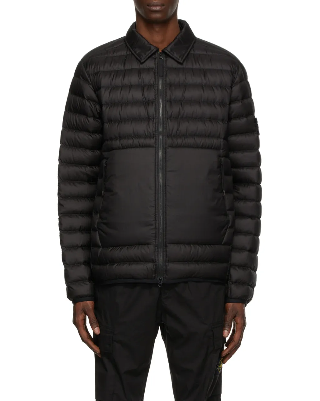Compass-Patch Padded Jacket