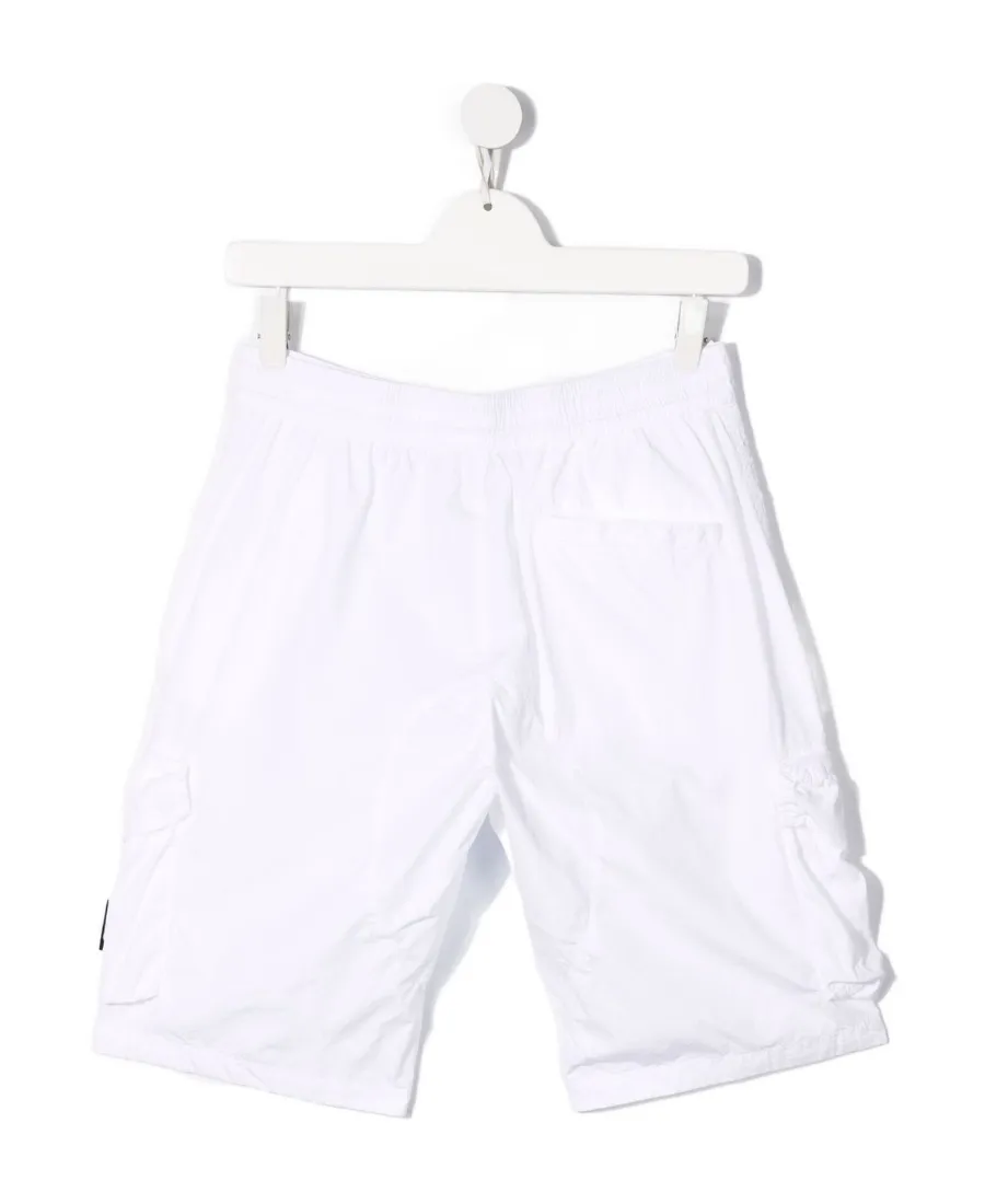 Teen Compass-Motif Multi-Pocket Cargo Shorts