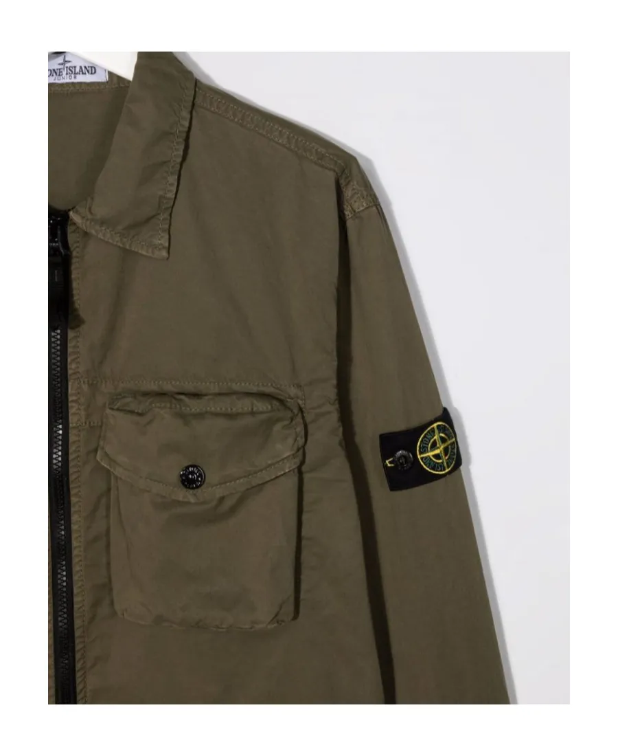 Logo-Patch Sleeve Jacket