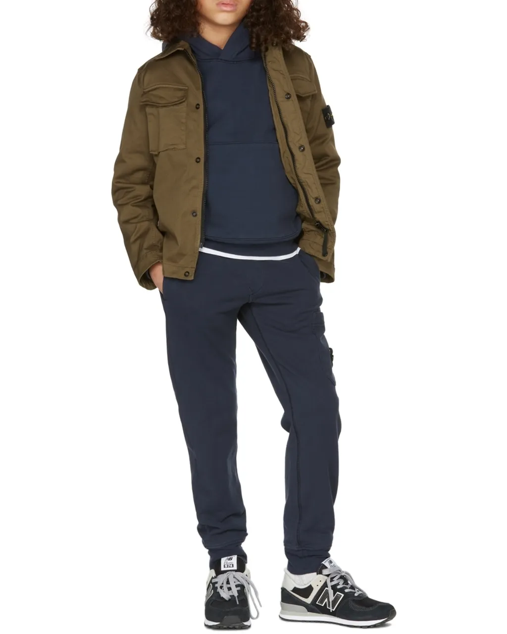 Compass-Patch Pullover Hoodie