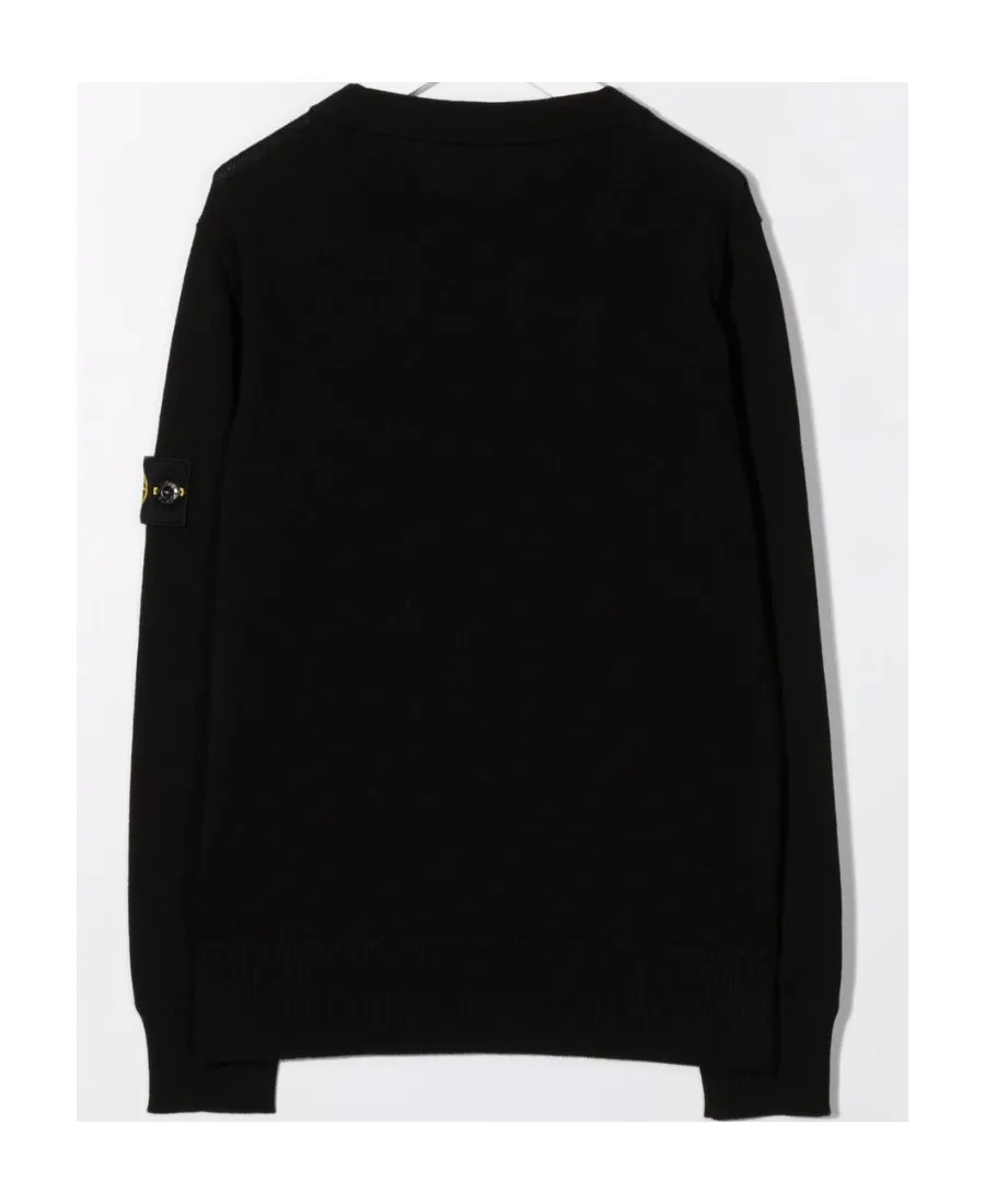 Logo-Patch Sleeve Jumper