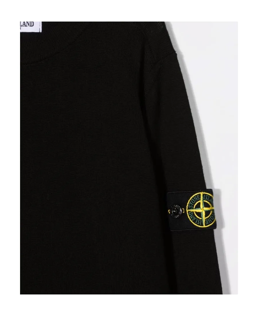 Logo-Patch Sleeve Jumper