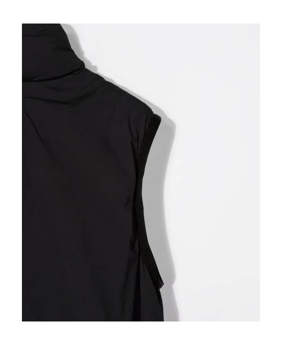Logo Patch Zipped Gilet Jacket
