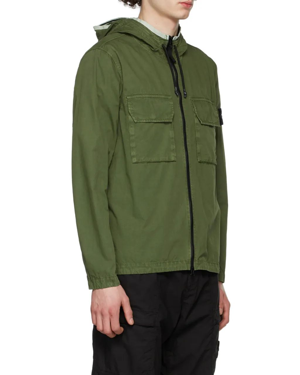 Compass-Badge Hooded Jacket