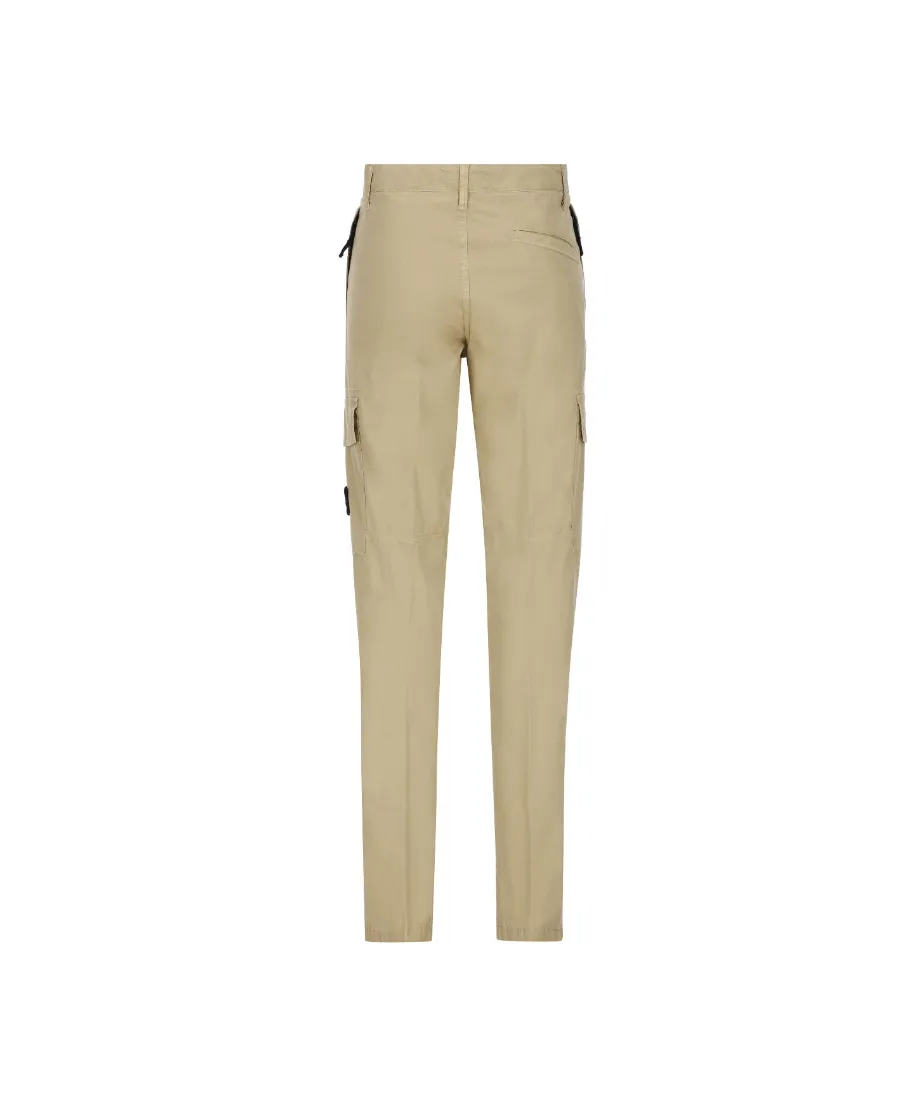 Teen Compass-Motif Cotton Cargo Trousers