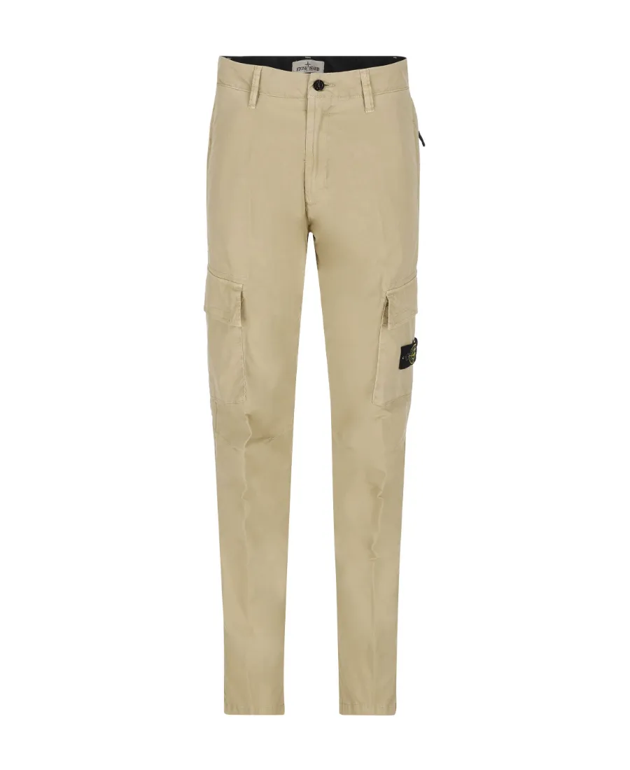 Teen Compass-Motif Cotton Cargo Trousers