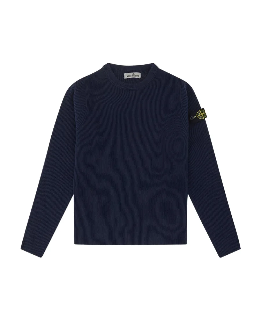 Junior Logo Patch Crewneck Sweater