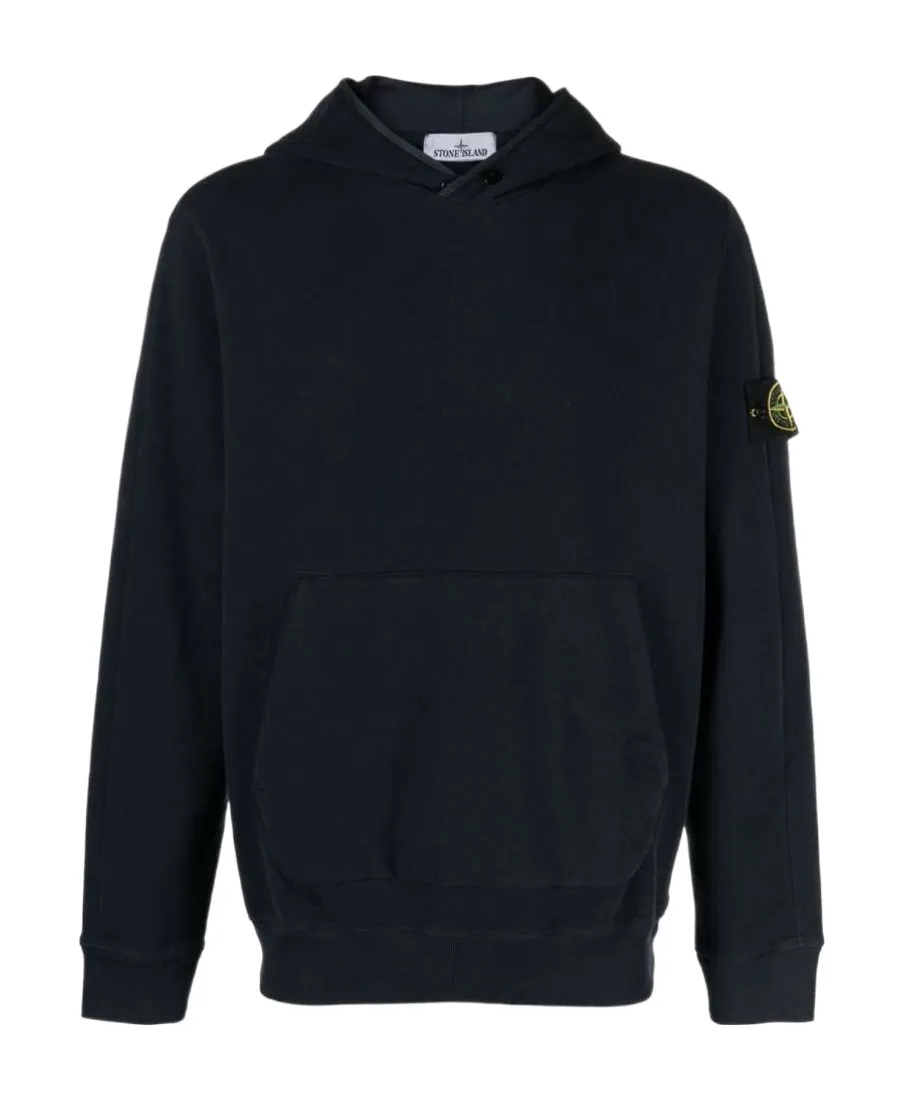 Compass-Patch Long Sleeved Hoodie