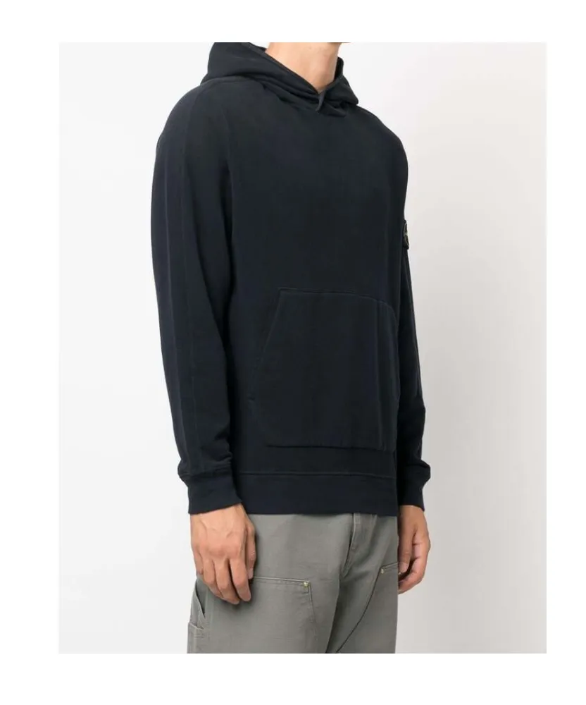 Compass-Patch Long Sleeved Hoodie