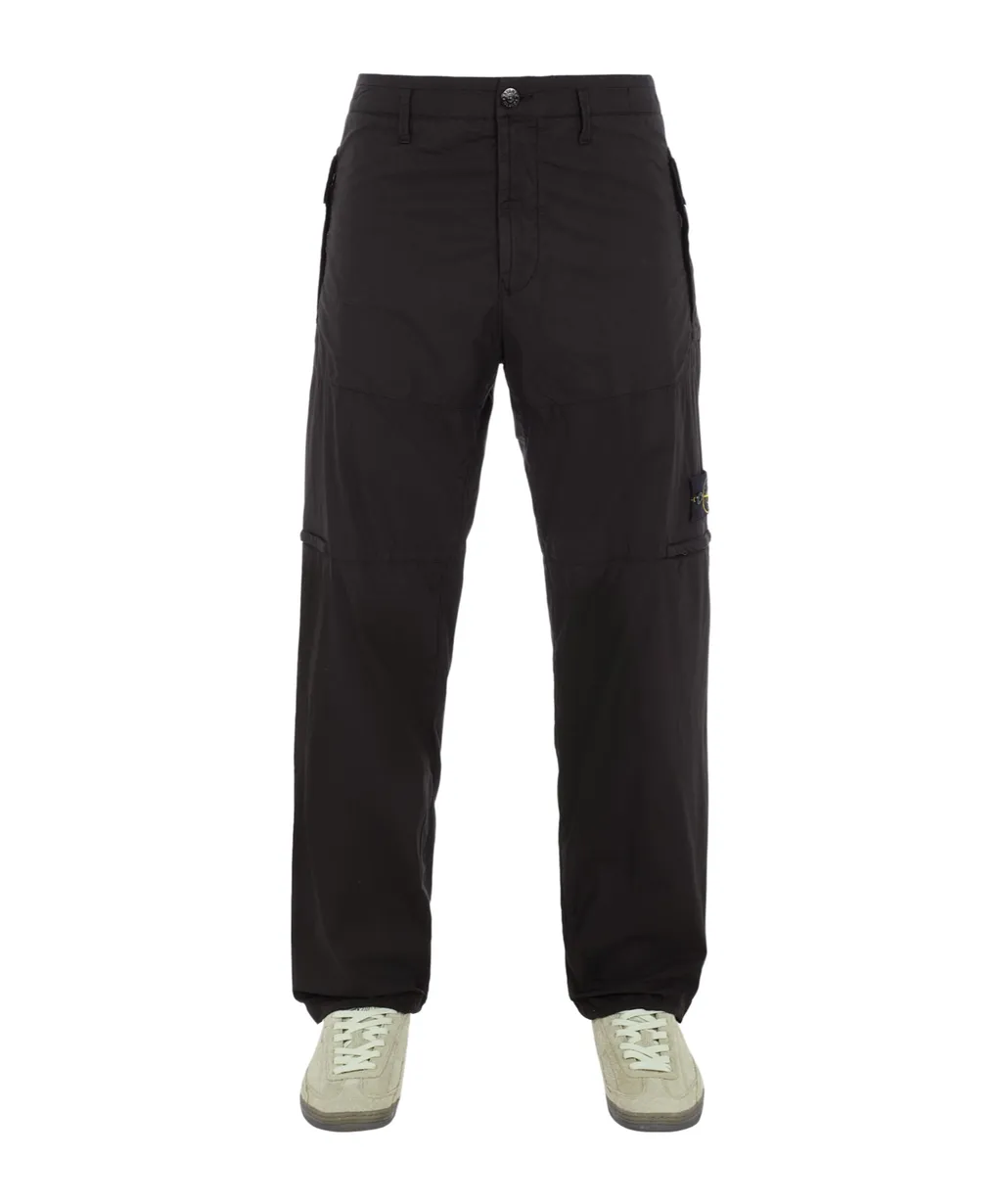 Straight-Leg Cotton Trousers