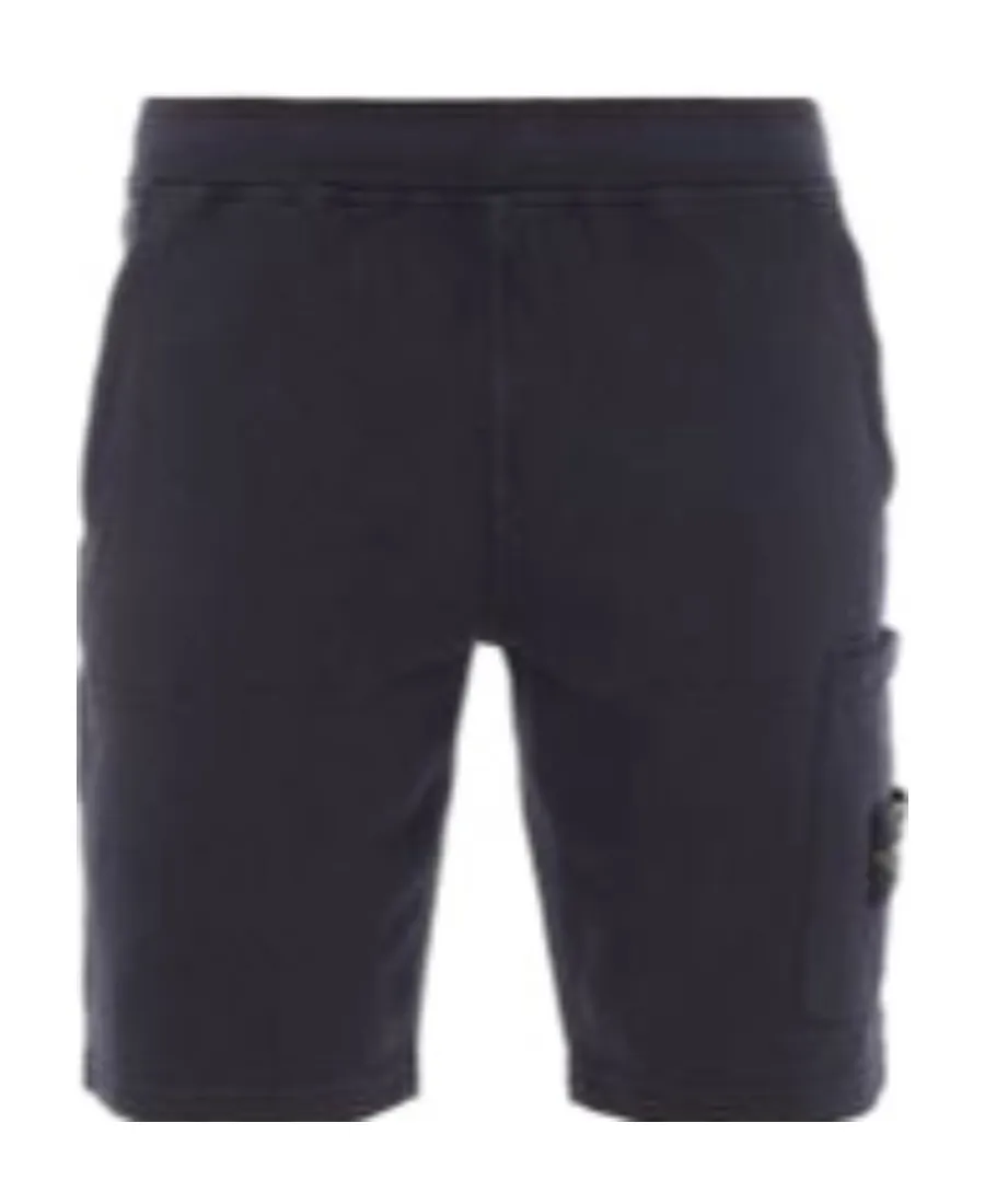 Compass-Motif Cotton Shorts