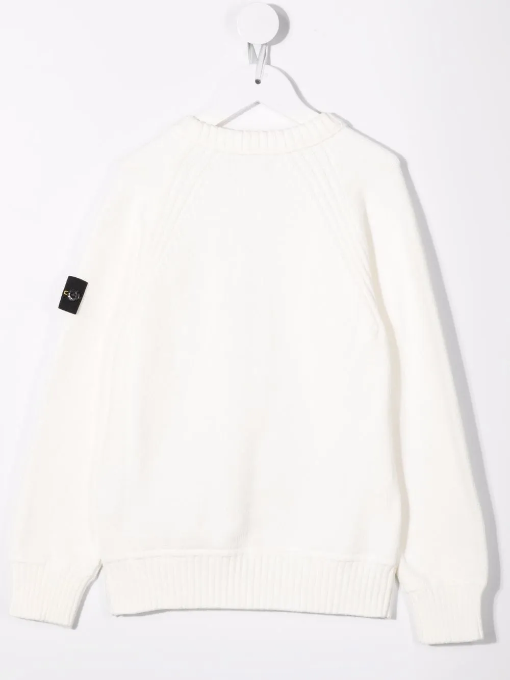 Logo-Patch Crewneck Knitted Jumper