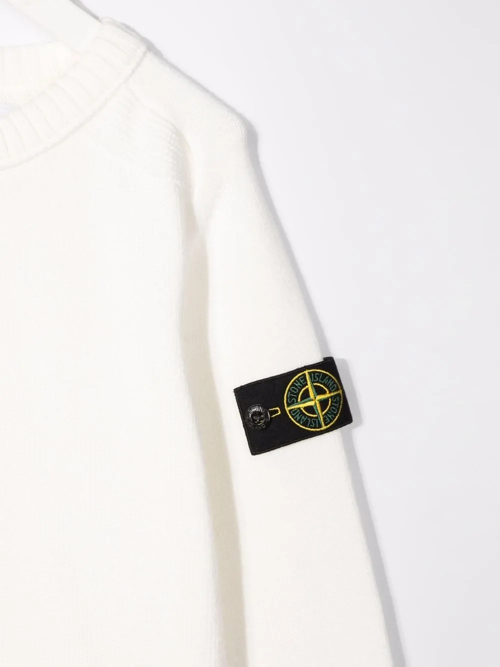 Logo-Patch Crewneck Knitted Jumper