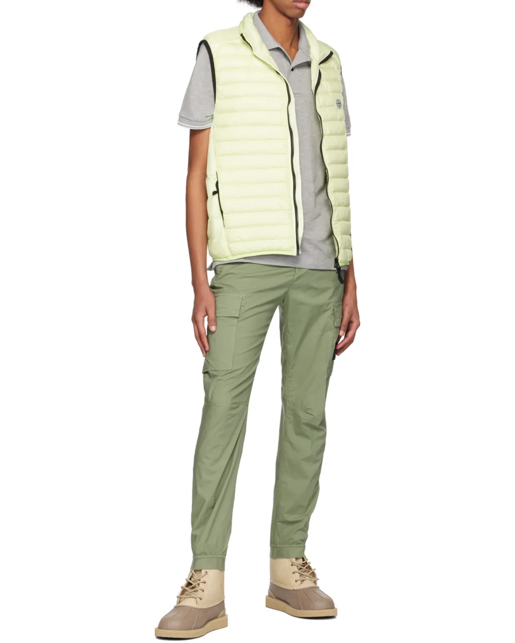 Stretch-Cotton Cargo Trousers