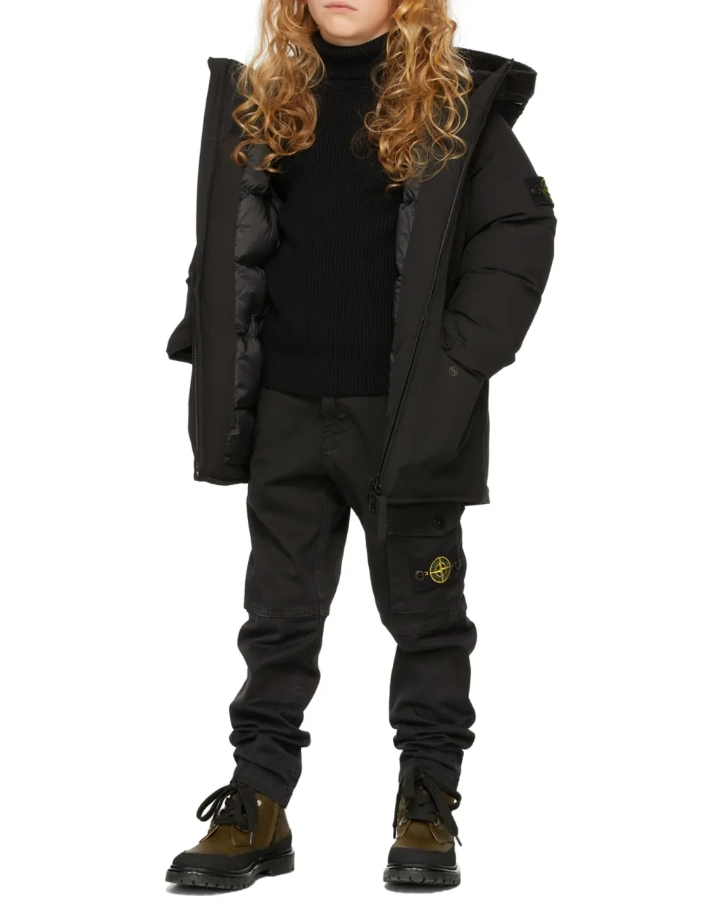 Logo Patch Hooded Jacket