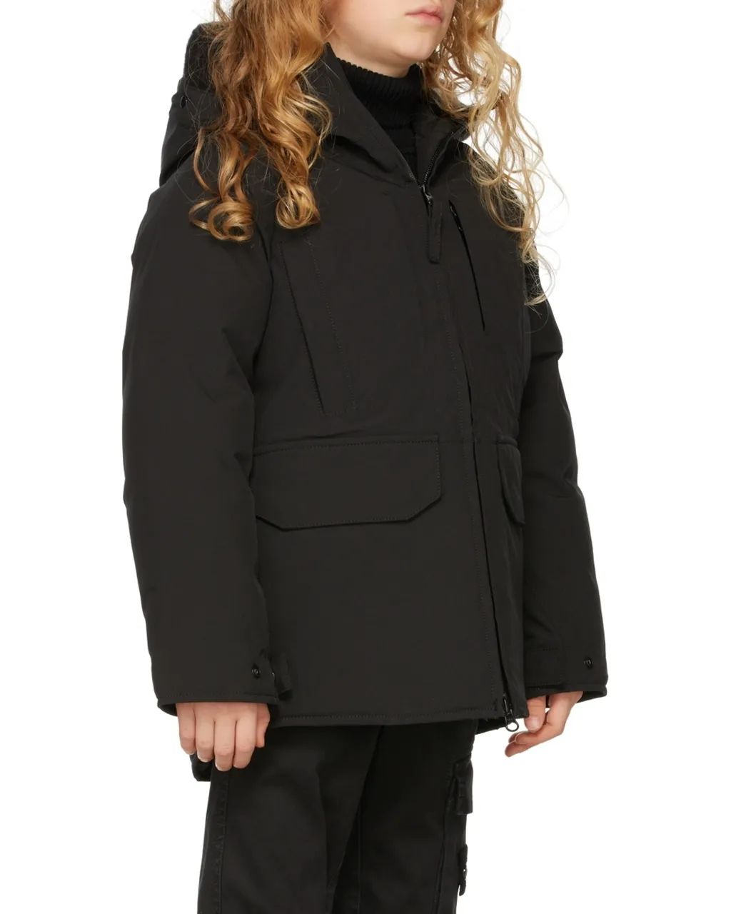 Logo Patch Hooded Jacket