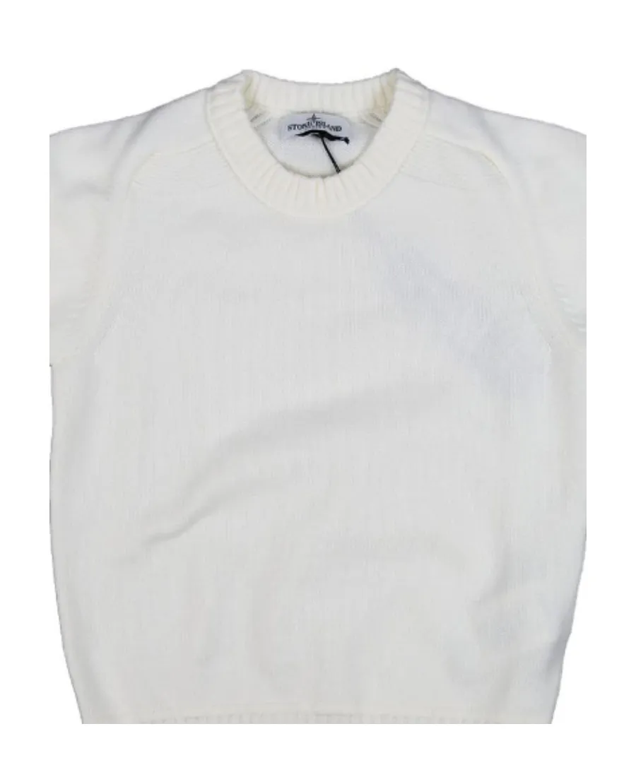 Junior Logo-Patch Crewneck Knitted Jumper