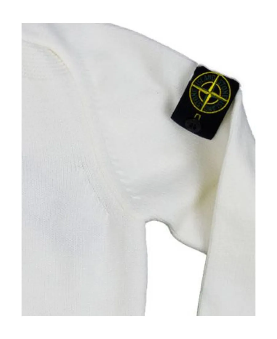 Junior Logo-Patch Crewneck Knitted Jumper