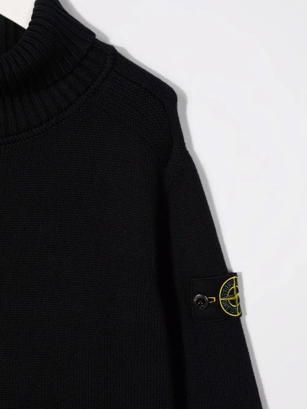 Logo Patch Roll-Neck Knitted Jumper
