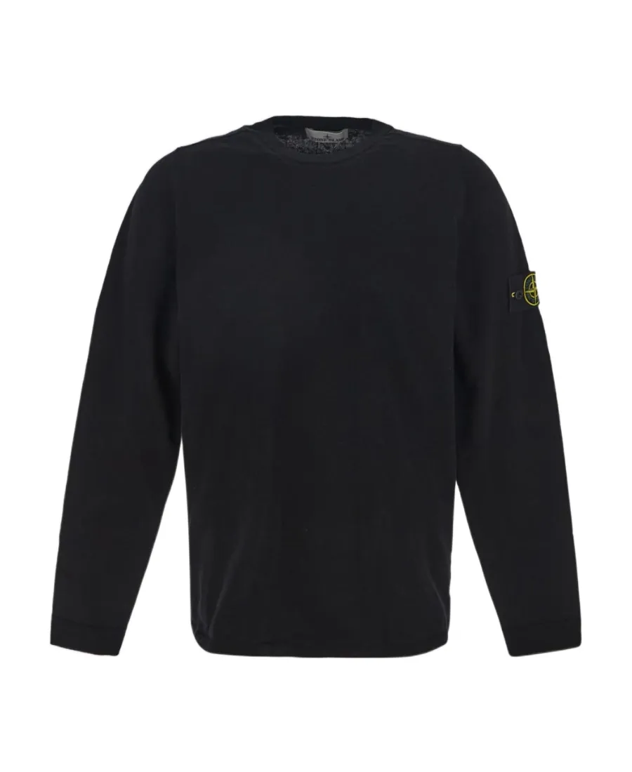 Logo Patch Crewneck Knitted Jumper