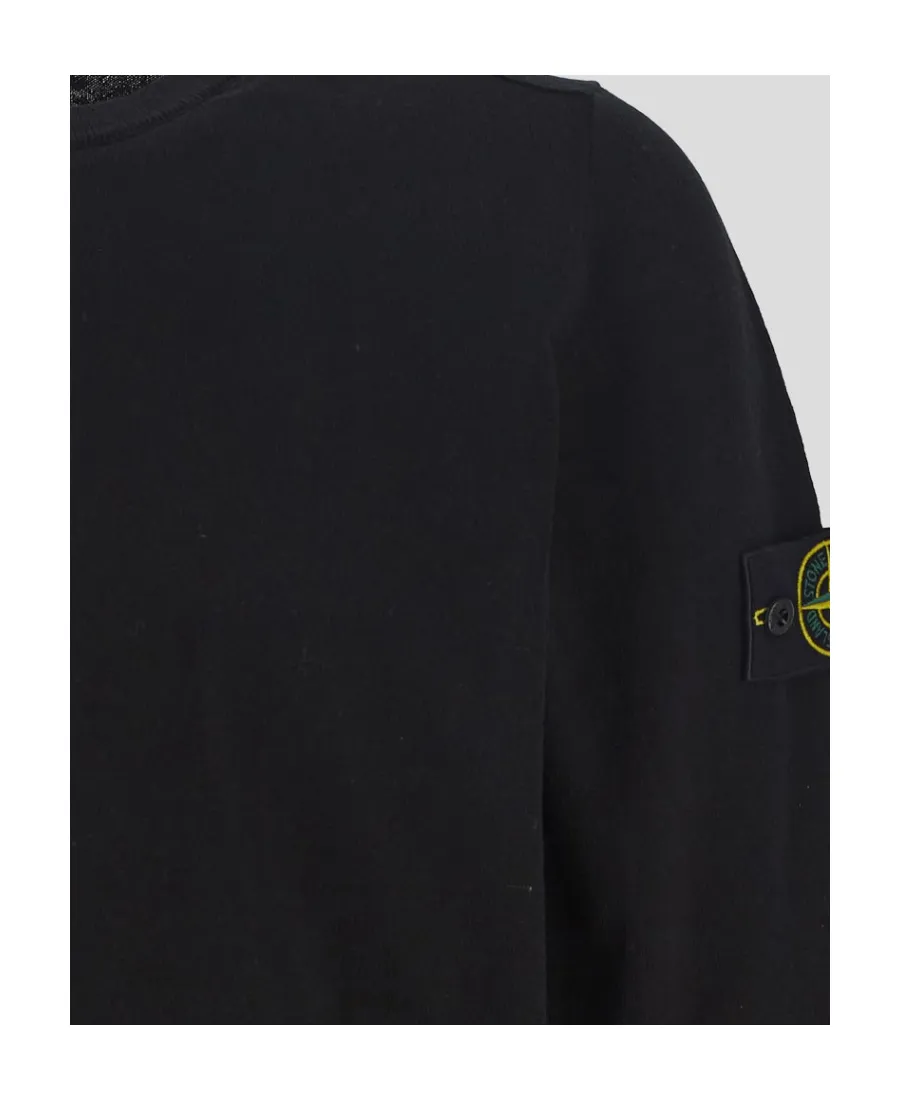 Logo Patch Crewneck Knitted Jumper