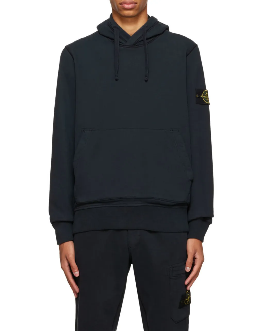 Compass-Patch Cotton Hoodie