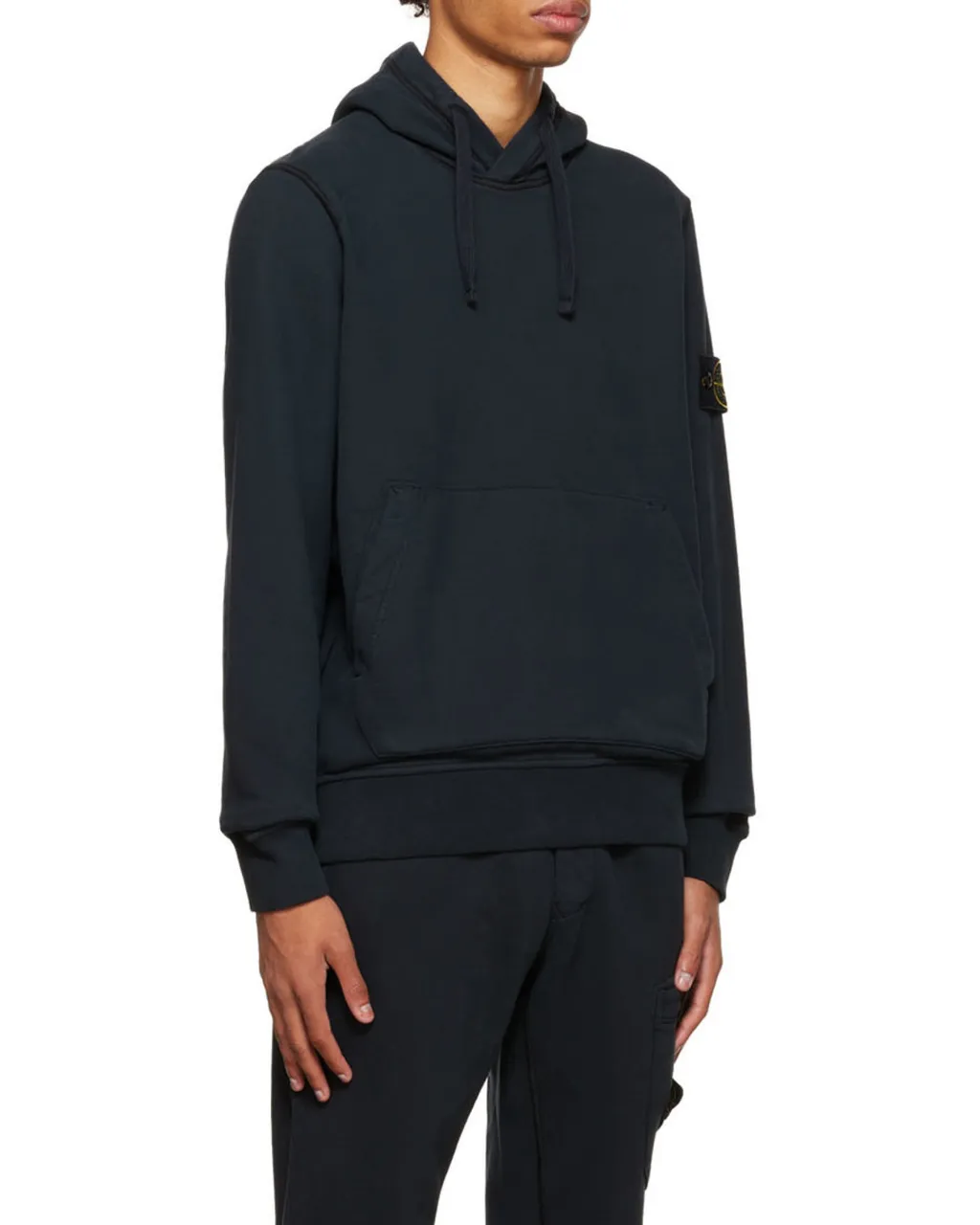 Compass-Patch Cotton Hoodie