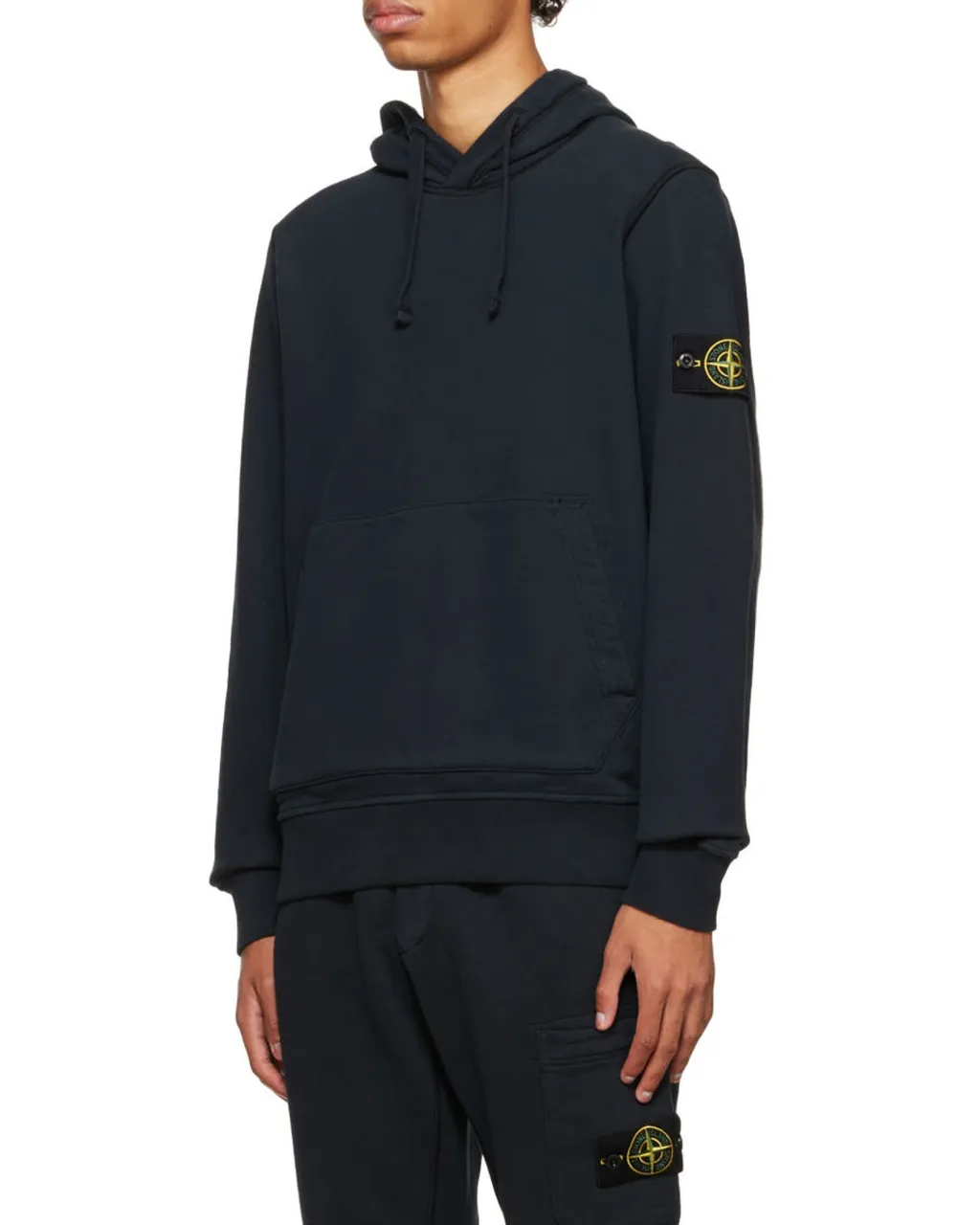 Compass-Patch Cotton Hoodie