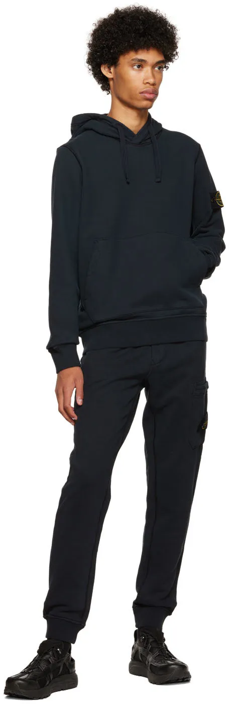Compass-Patch Cotton Hoodie