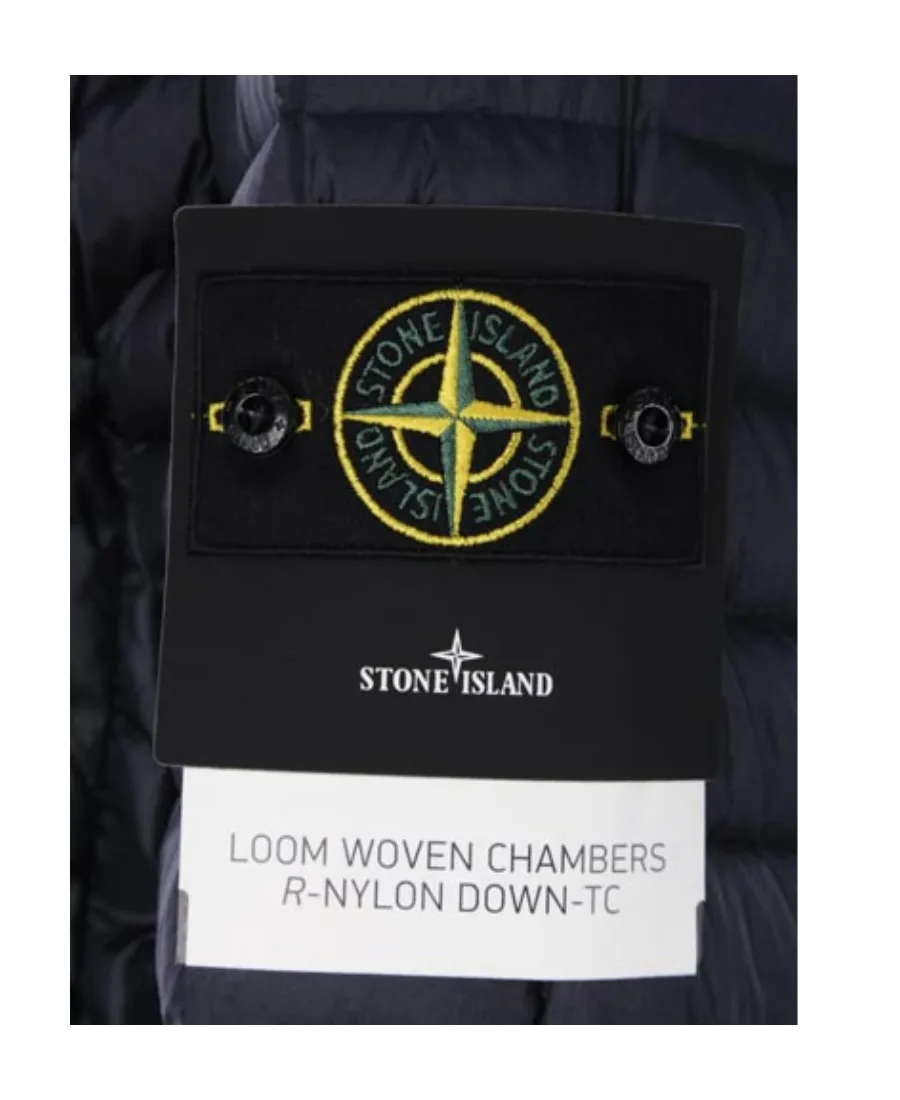 Logo Patch Lightweight Hooded Down Jacket