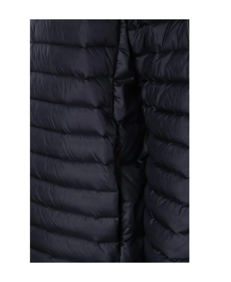 Logo Patch Lightweight Hooded Down Jacket
