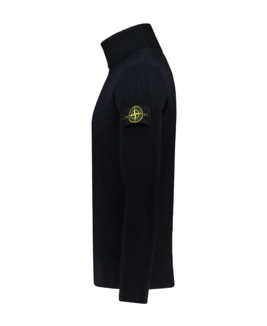 Logo-Patch Turtle Neck Jumper