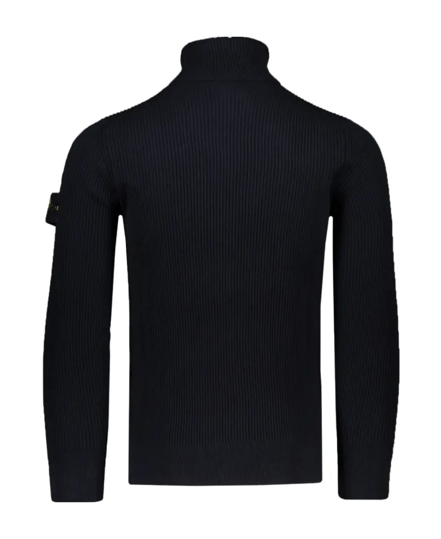 Logo-Patch Turtle Neck Jumper
