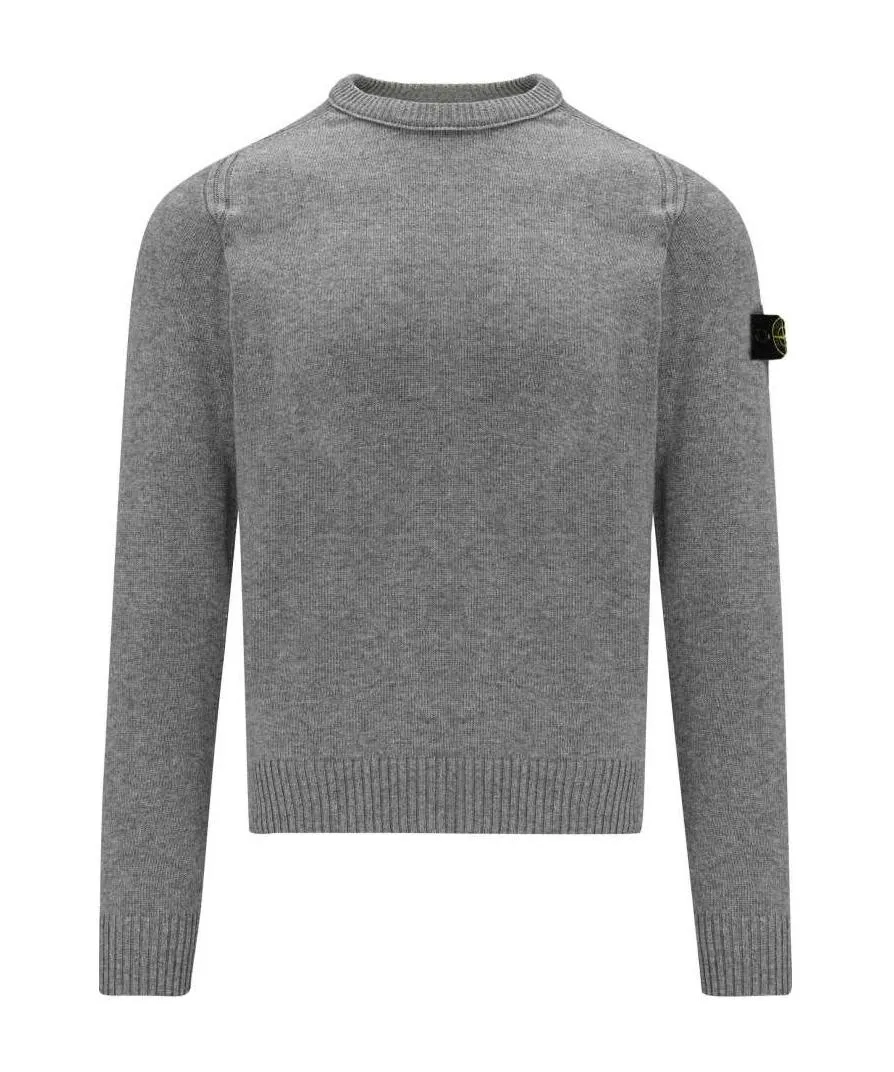 Logo-Patch Knitted Jumper