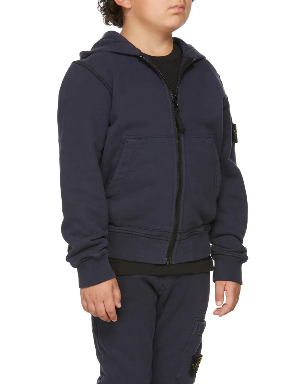 Teen Logo-Patch Zipped Hoodie