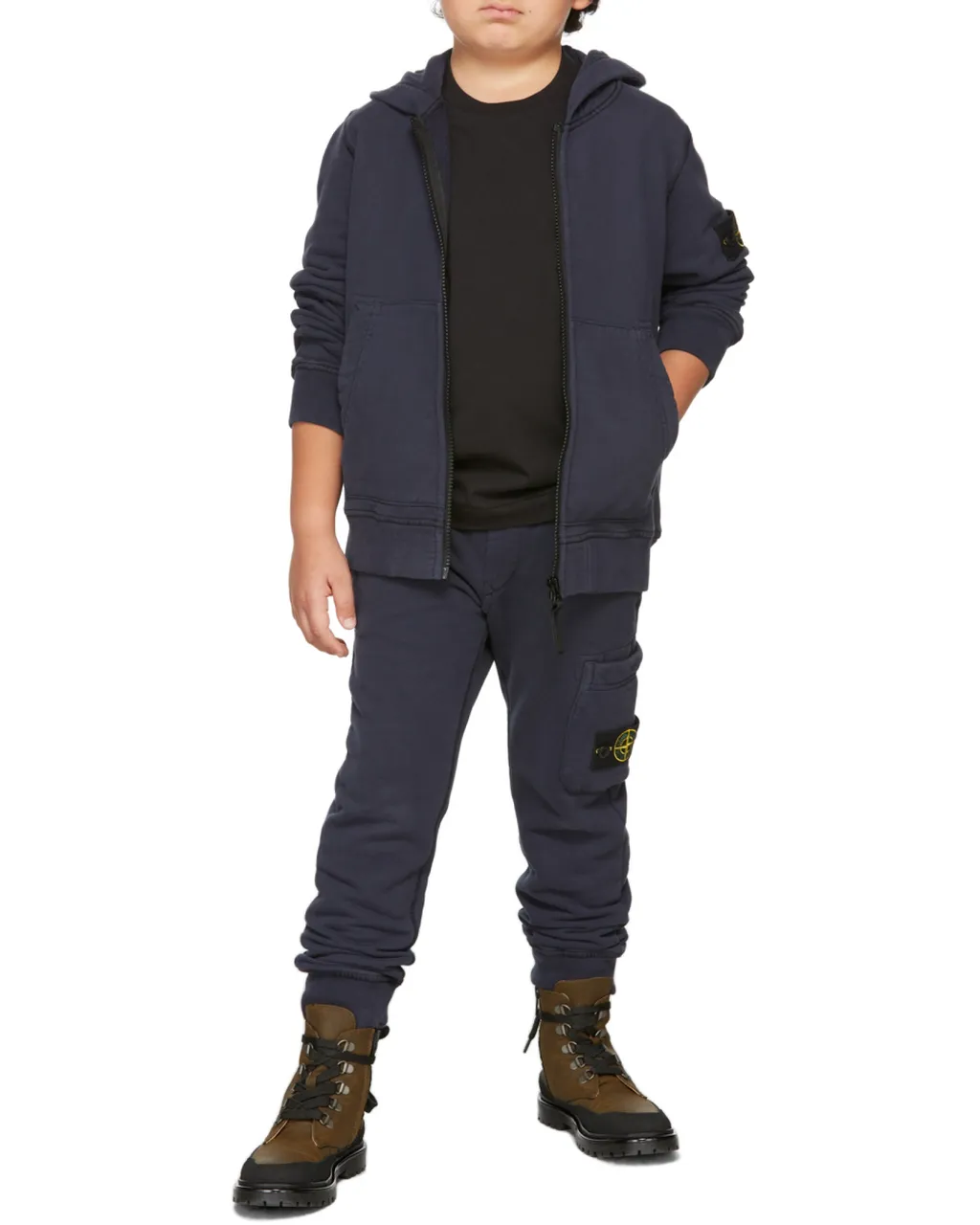 Teen Logo-Patch Zipped Hoodie