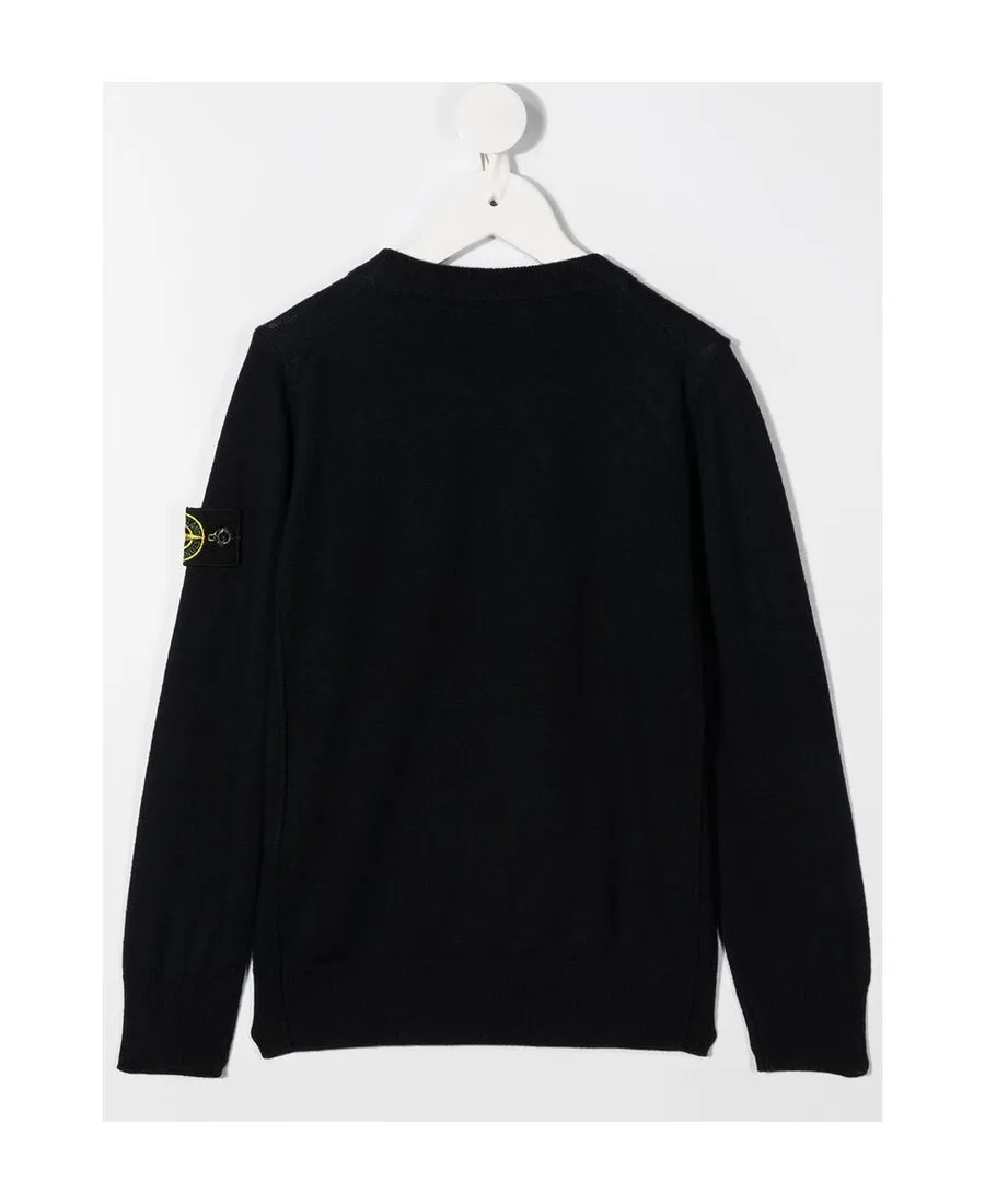 Logo Patch Crew Neck Jumper