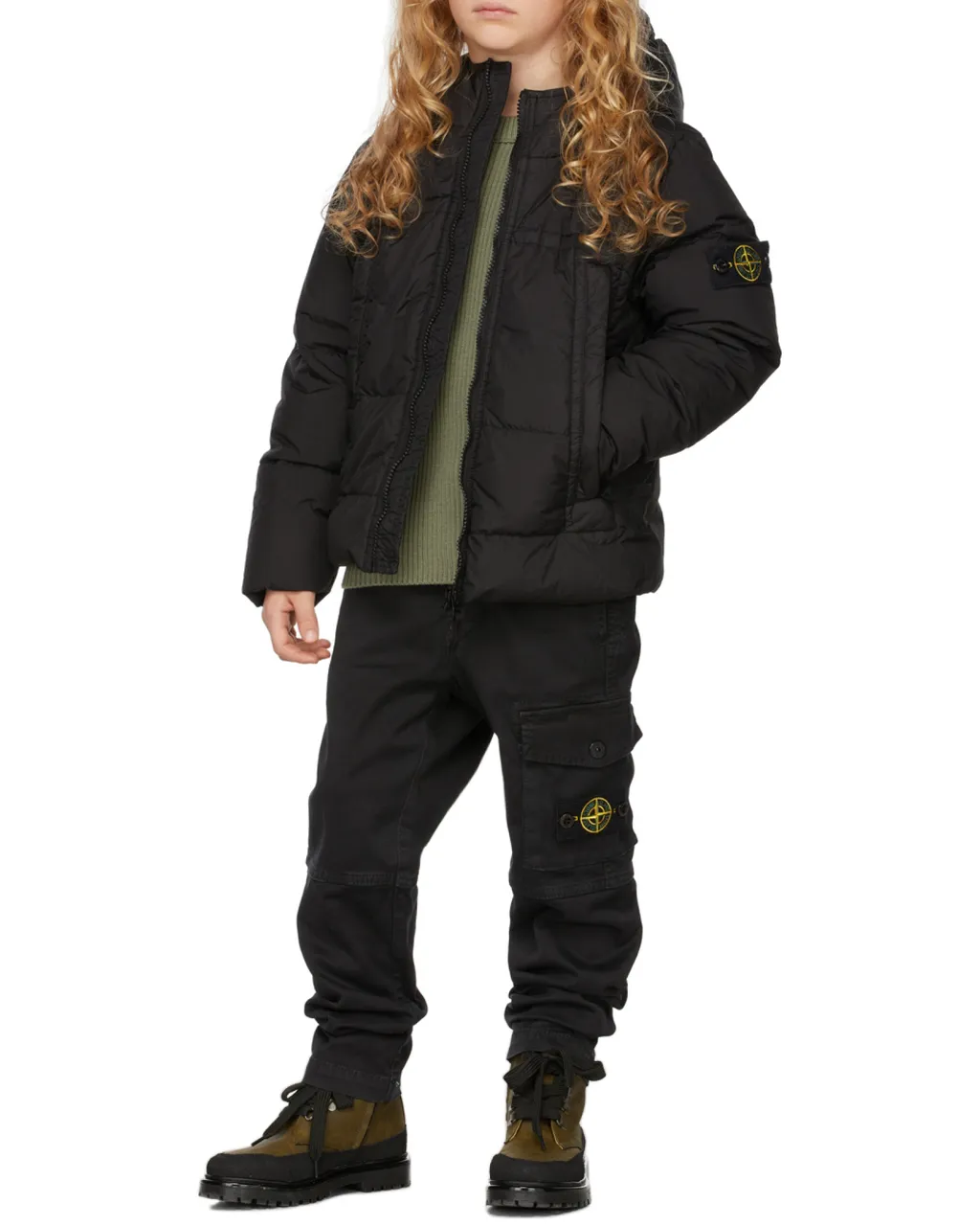Junior Logo Patch Hooded Jacket