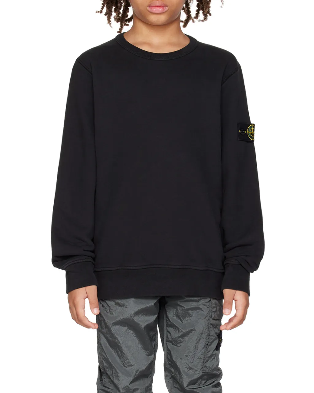 Junior Compass-Motif Crewneck Sweatshirt