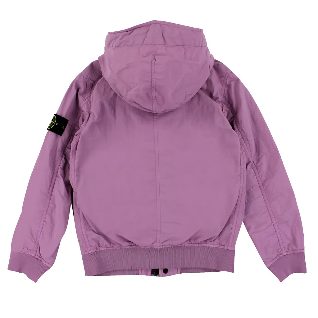 Logo Patch Hooded Jacket