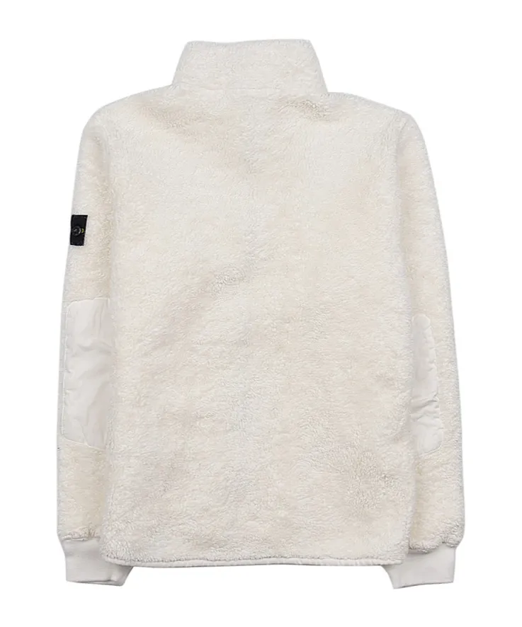 Junior Compass-Patch Sherpa Zipped Jacket