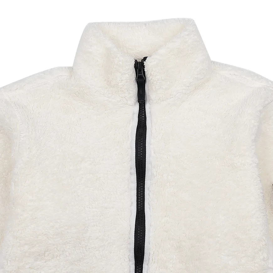 Junior Compass-Patch Sherpa Zipped Jacket