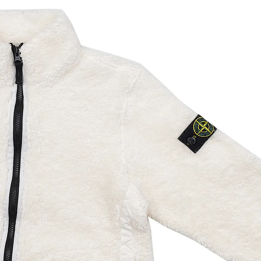 Junior Compass-Patch Sherpa Zipped Jacket