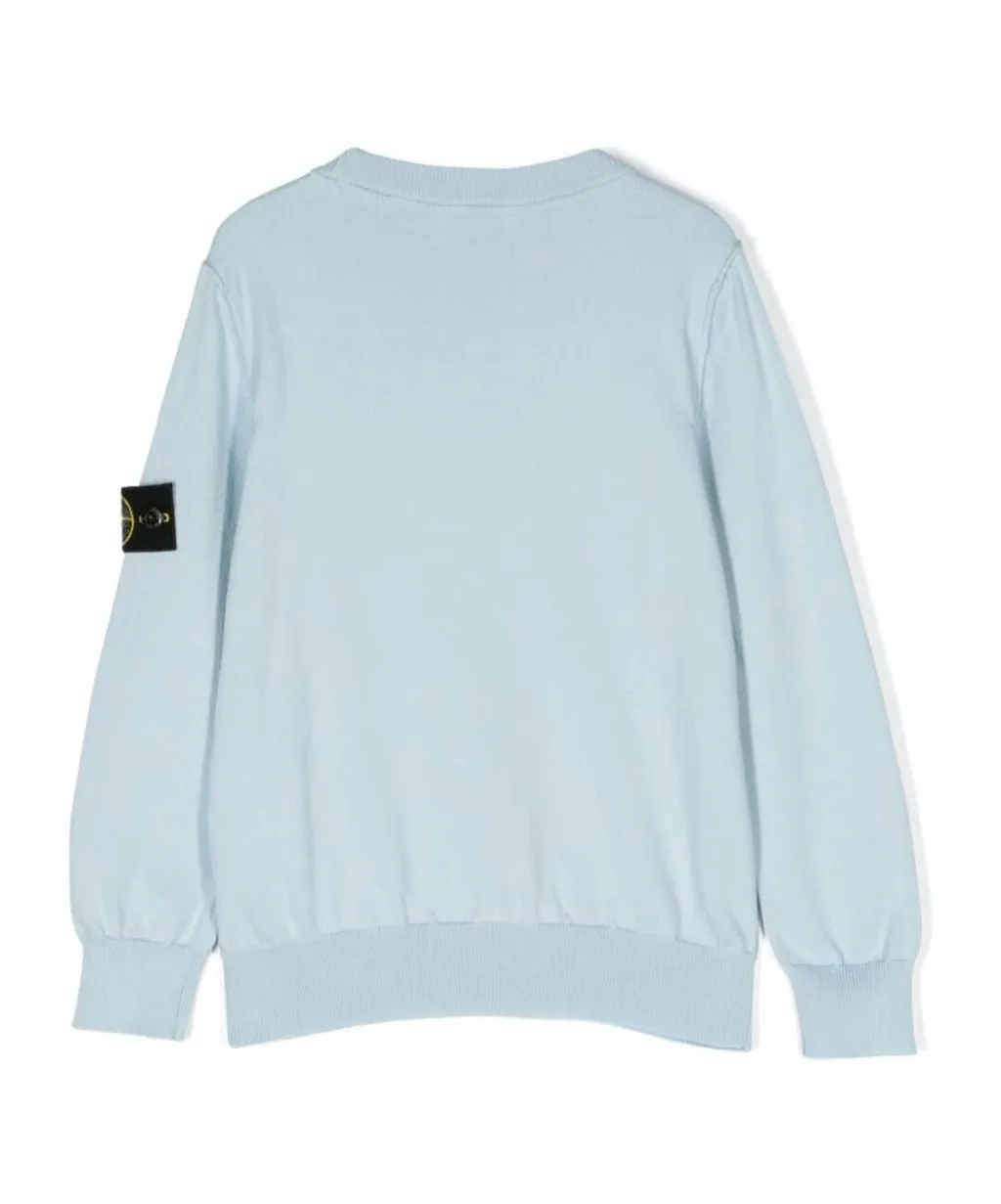 Compass-Motif Crewneck Jumper