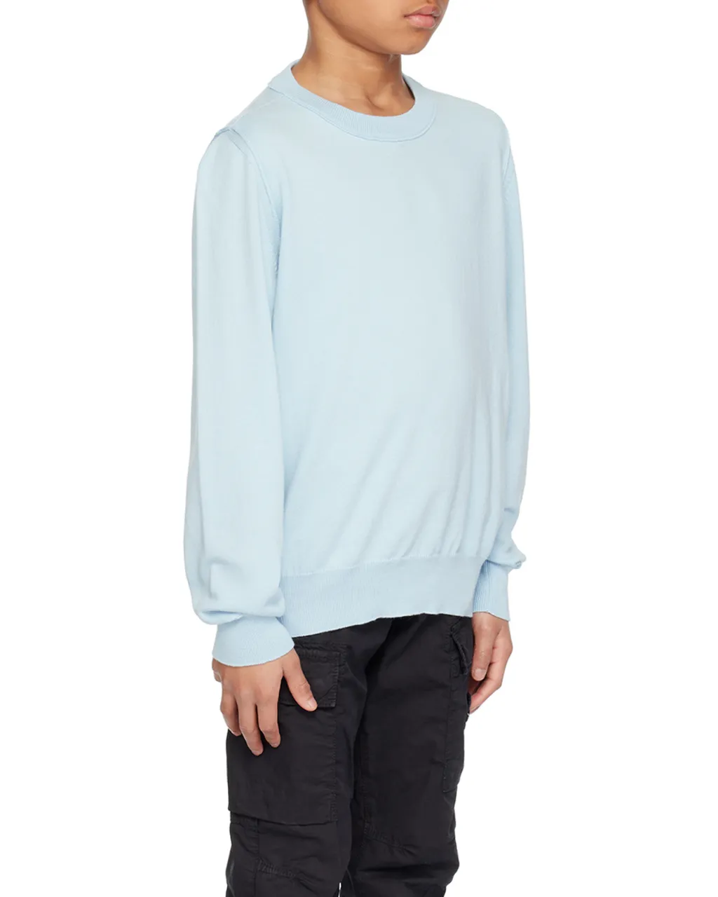 Compass-Motif Crewneck Jumper