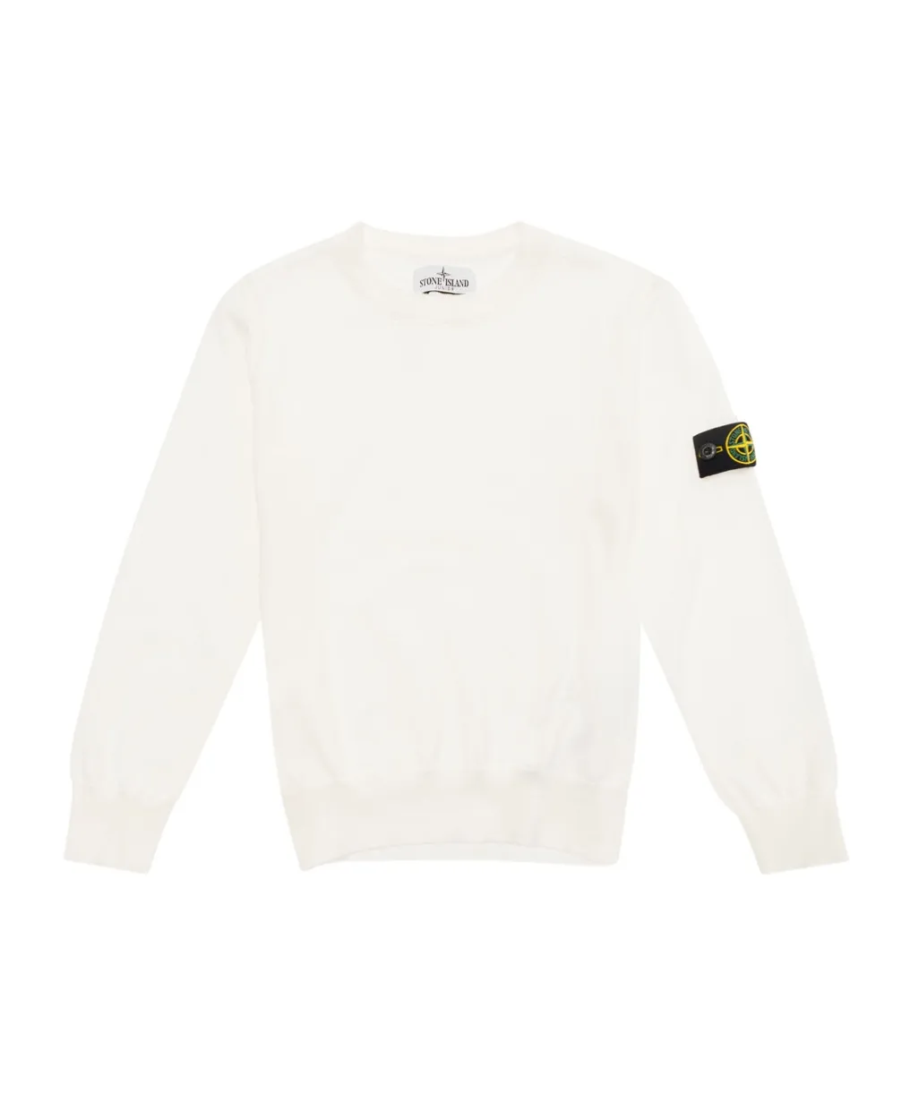 Junior Compass-Motif Crewneck Jumper
