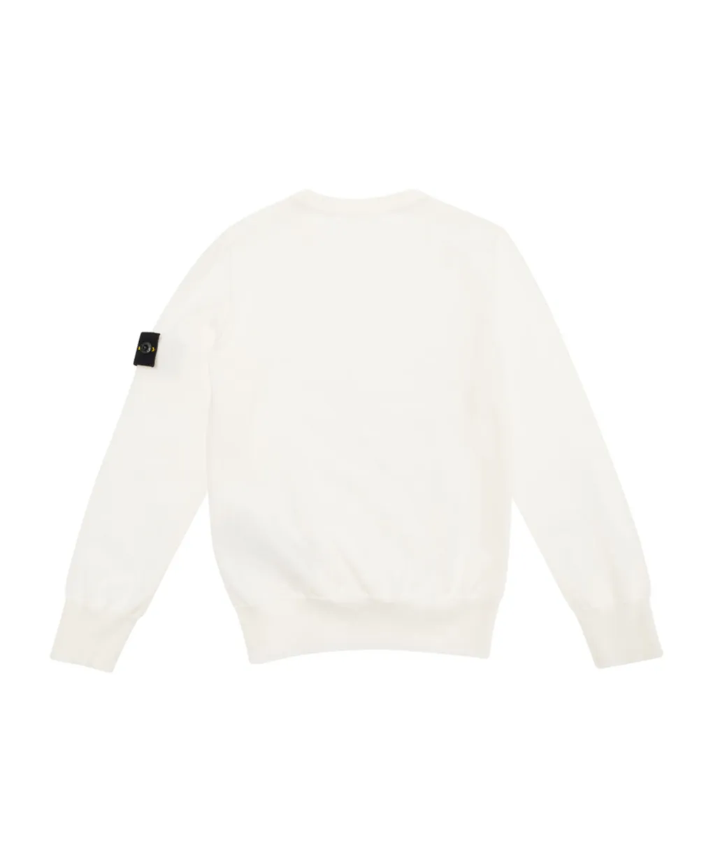 Junior Compass-Motif Crewneck Jumper