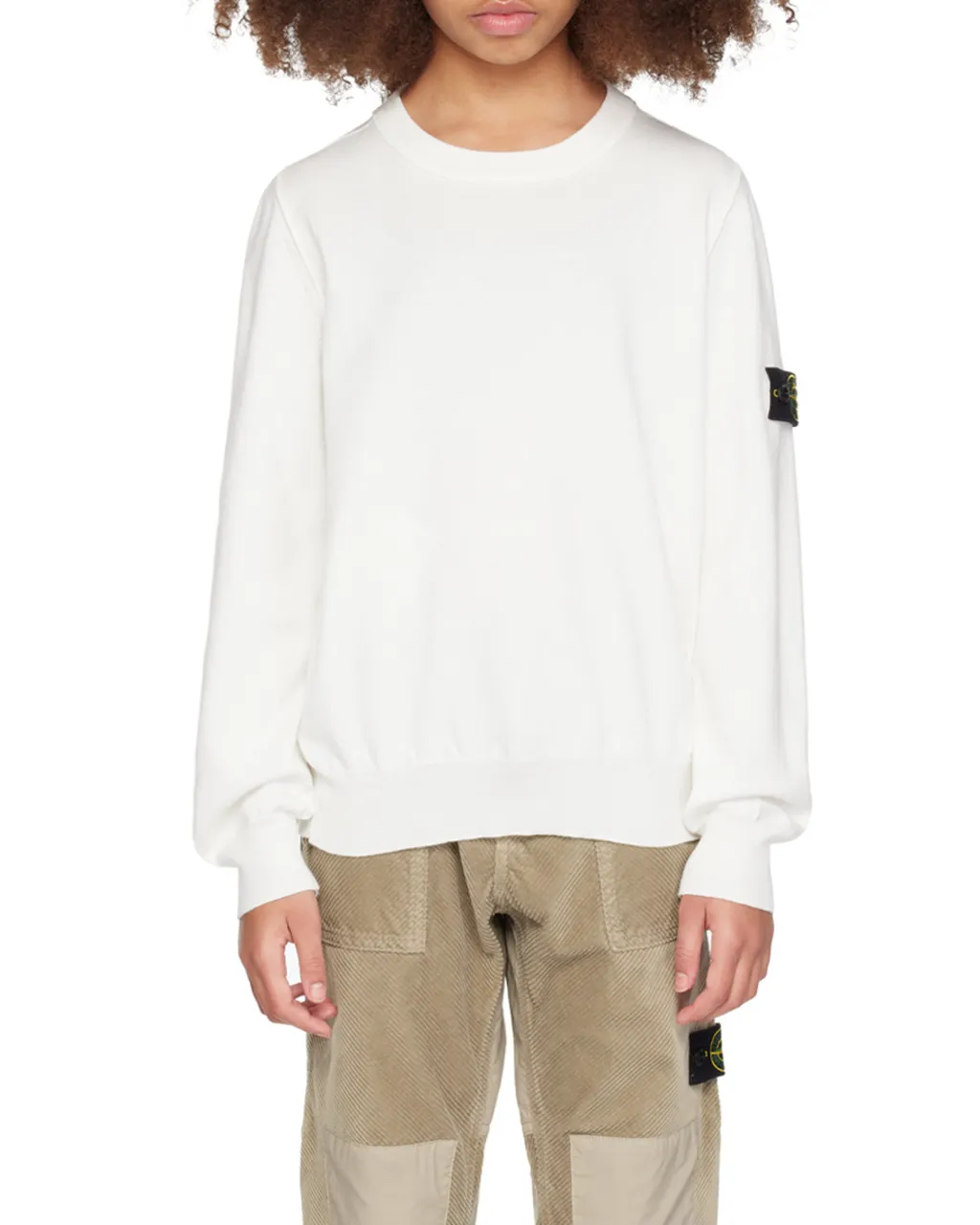 Junior Compass-Motif Crewneck Jumper